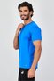 Men Sportswear Fit Short Sleeve Football T-Shirt, Blue - 2