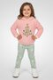 Toddlers Girl 3Pcs Sweatshirt, Top And Leggings Set, Multicolor