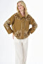 Embroidered Short Jacket Oliv