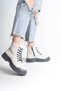 Bloom Lace-Up Zippered Orthopedic Sole Women's Boots Cgt - Cream - 2