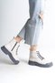 Bloom Lace-Up Zippered Orthopedic Sole Women's Boots Cgt - Cream - 4