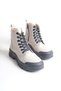 Bloom Lace-Up Zippered Orthopedic Sole Women's Boots Cgt - Cream - 5