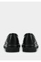 Black Leather Women's Shoes - 4