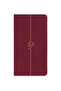 2027 Year Weekly Linen 9X17 cm Pocket Agenda 12 Months Burgundy - 5