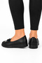 Orthopedic Bowknot Breathable Comfortable Women's Casual Shoes Black - 3