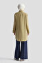 Modal Blend Buttoned Basic Tunic Milk Coffee - 6