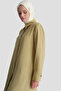 Modal Blend Buttoned Basic Tunic Milk Coffee - 5