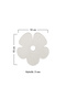 Set of 4 Transparent Floral Plexiglass Coasters (10X10 cm) - 5