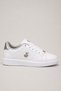 Women's Sneaker Shoes White-Gold