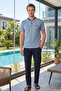 Men's Short Sleeve Single Jersey Pajama Set 2355 Blue - 4