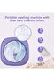 8 Liter Large Capacity Foldable Washing Machine With 3 Cleaning Modes And Semi Automatic Washing Function With Blue Light Suitable For Small Loads Of Laundry - 3