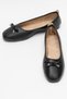 Women's Bowknot Ballerina Shoes Black - Beige - 6