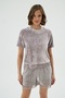 17179 Women's Velvet Shorts Set