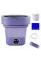8 Liter Large Capacity Foldable Washing Machine With 3 Cleaning Modes And Semi Automatic Washing Function With Blue Light Suitable For Small Loads Of Laundry