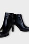 Goblet Heel Zippered Women's Boots (8cm) Black - Black - 5