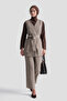 Plaid Patterned Vest Suit Camel - 2