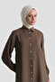 Modal blend long tunic brown - 4