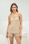 15948 Women's Thin Strap Shorts Set