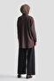 Buttoned Lyocell Tunic Bitter Brown - 5