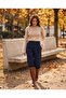 Modern Sleeve Detailed Ribbed Knit Sweater - 3