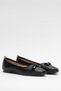 Women's Bowknot Ballerina Shoes Black - Beige - 3