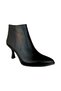 Goblet Heel Zippered Women's Boots (8cm) Black - 2