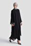Stylish Dress with Stone Detail Black - 3