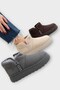 Suede Fur Lined Thick Sole Women's Boots Brown - 7
