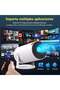 Smart Portable Projector – Full HD Home Cinema Projector with High-Quality Lens, Adjustable Stand, Wireless Remote Control, Compact Design, Large Screen Entertainment for Movies, TV Shows - 2