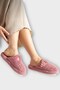 Fluffy, Doesn'T Make Noise, Eva Sole Buckle Women's House Slippers Dried Rose - 5