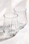 Borosilicate Optical Drop Soft Drink Glass 420 ml – Set of 2 Stylish Beverage Glasses - 3