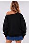 Cowboy Printed Oversized Women's Boat Neck Sweatshirt - 2
