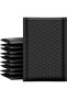 FUNI Bubble Mailers 6 x 6.8 Inch Black 10 Pack Poly Padded Envelopes, Small Business Mailing Package