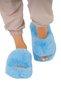 Furry Extra Soft Women's House Slippers Blue - 4