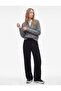 Regular Fit Long Sleeve Textured Shirt Collar Knit Sweater - 3