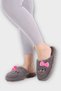 Hellokitty Figured Warm Winter Women's House Slippers Smoked - Pink - 4