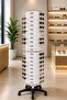 Glasses Stand 120 Pieces Pedestal Rotating Plastic Model - 2