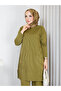 Cold Yarn Self-Flower Patterned Tunic - 2