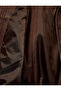 Classic Collar Suede Look Jacket with Drawstring Waist and Zipper Pockets - 8