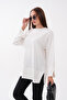 Oysho Tunic with Slits on the Sleeves and Skirt Cuffs