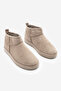 Women's Fur Lined Daily Boots Pasep Light Mink Suede - 5