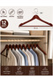12 Pieces of Wood-Look Plastic A-Quality Clothes Hangers Pants Shirt Hangers