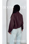 Women's Black Oversize Faux Leather Bomber Coat |   Belt Detailed Premium - 2
