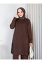 Cold Yarn Self-Flower Patterned Tunic - 2