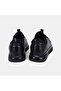 Men's Black Flexible Leather Sneaker with Elastic Laces - 5