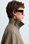 Houndstooth high-neck jacket - 3