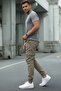 Men's Cargo Pants Jogger Cargo Pants with Pockets Lycra Elastic Waist and Cuffs - 3