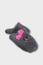 Hellokitty Figured Warm Winter Women's House Slippers Smoked - Pink - 5