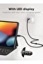 CableCreation USB C to USB C Cable PD 100W with LED Display,USB C Cable - 3
