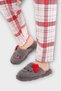 Hellokitty Figured Warm Winter Women's House Slippers Smoked - Red - 4